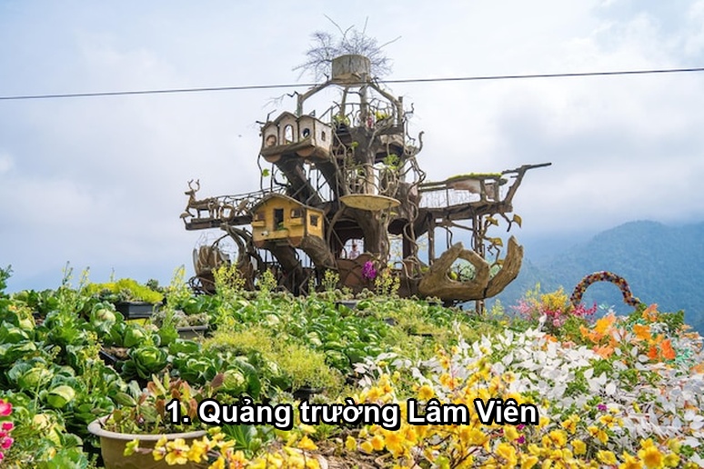 Ảnh minh họa: 1. Quảng trường Lâm Viên