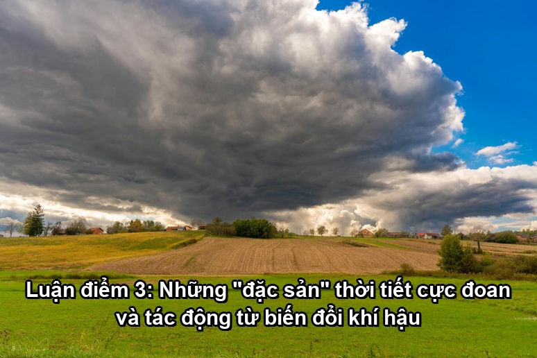 Ảnh minh họa: Luận điểm 3: Những "đặc sản" thời tiết cực đoan và tác động từ biến đổi khí hậu
