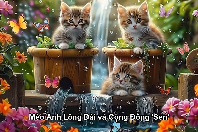 Ảnh minh họa: Mèo Anh Lông Dài và Cộng Đồng 'Sen'