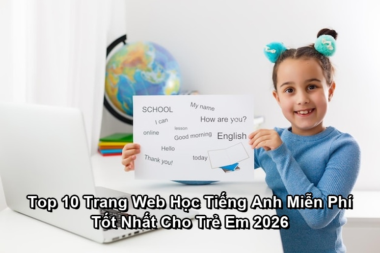 Ảnh minh họa: Top 10 Trang Web Học Tiếng Anh Miễn Phí Tốt Nhất Cho Trẻ Em 2026